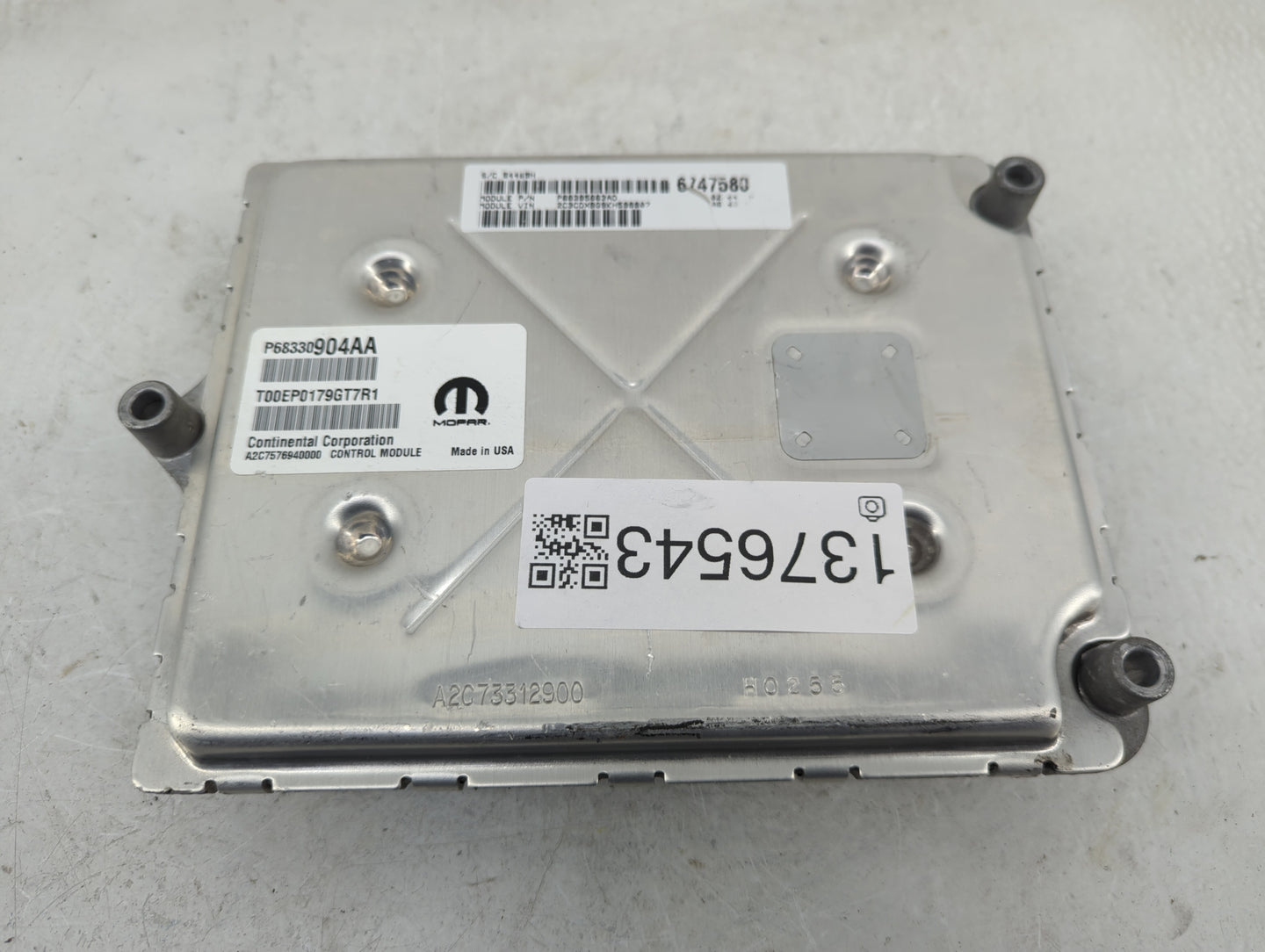 2018-2019 Dodge Charger PCM Engine Control Computer ECU ECM PCU OEM P/N:P68395662AD P68330904AA Fits Fits 2018 2019 OEM Used