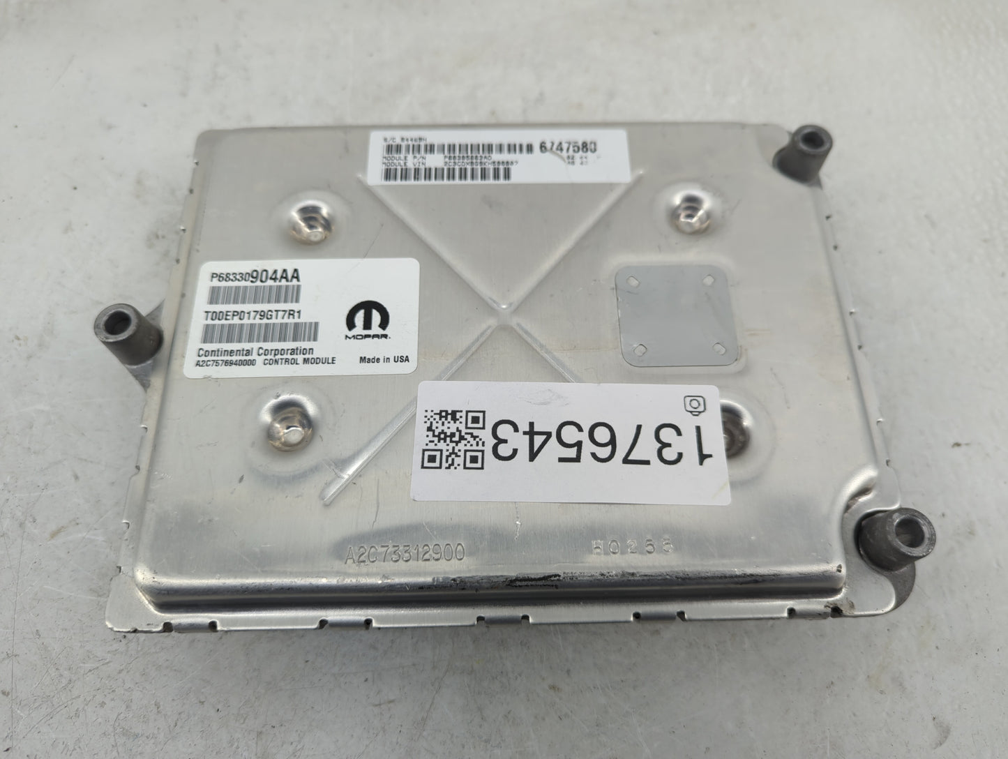 2018-2019 Dodge Charger PCM Engine Control Computer ECU ECM PCU OEM P/N:P68395662AD P68330904AA Fits Fits 2018 2019 OEM Used