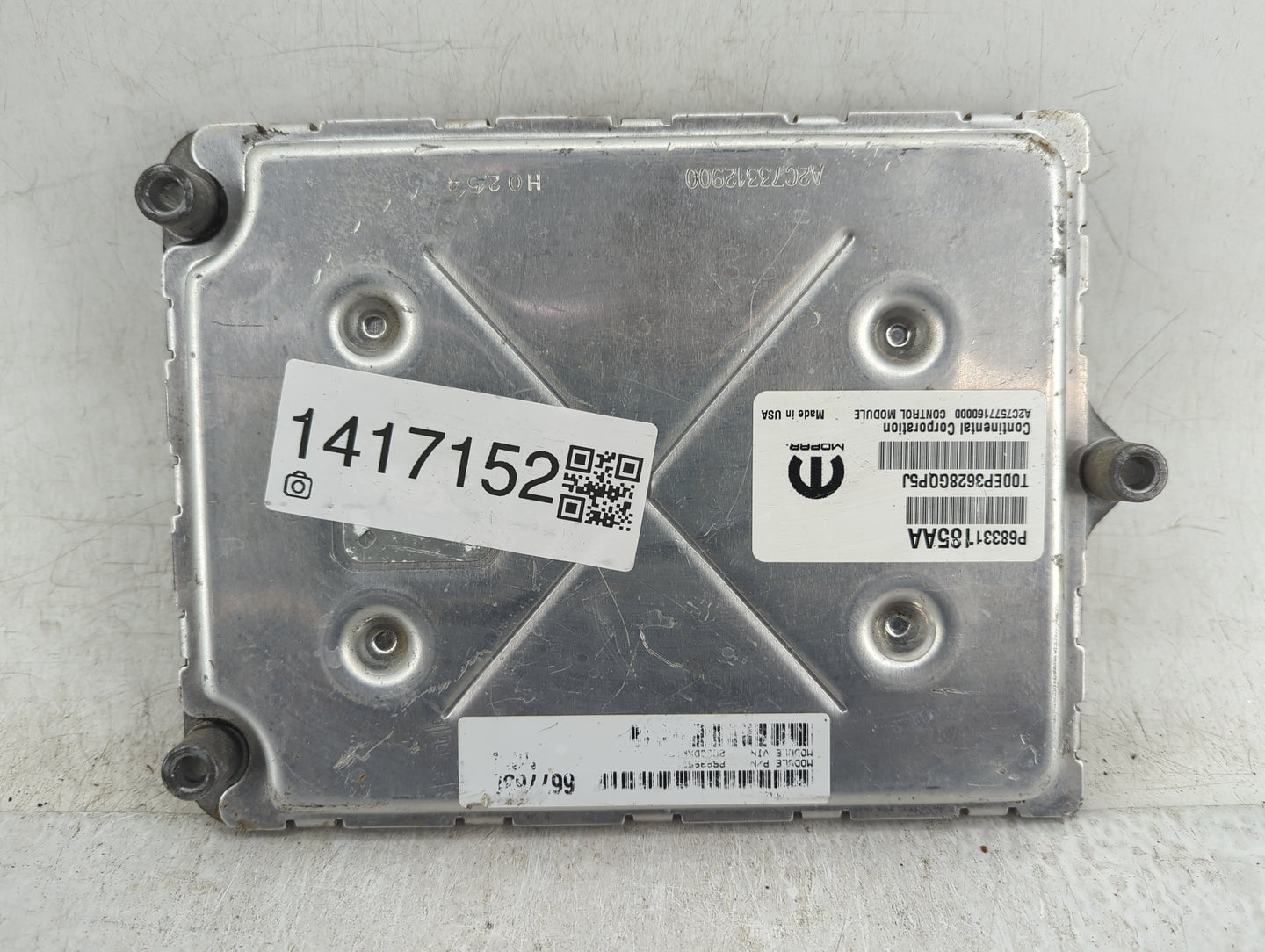 2018-2019 Dodge Charger PCM Engine Control Computer ECU ECM PCU OEM P/N:P68331185AA Fits Fits 2018 2019 OEM Used Auto Parts 