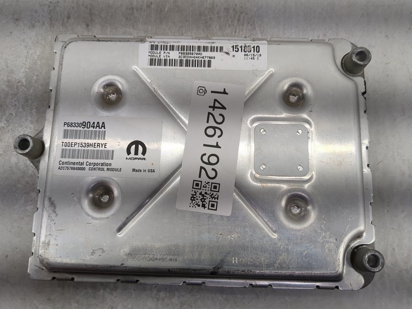 2018-2019 Dodge Charger PCM Engine Control Computer ECU ECM PCU OEM P/N:P68330904AA P68395670AD, A2C7576940000 Fits Fits 201