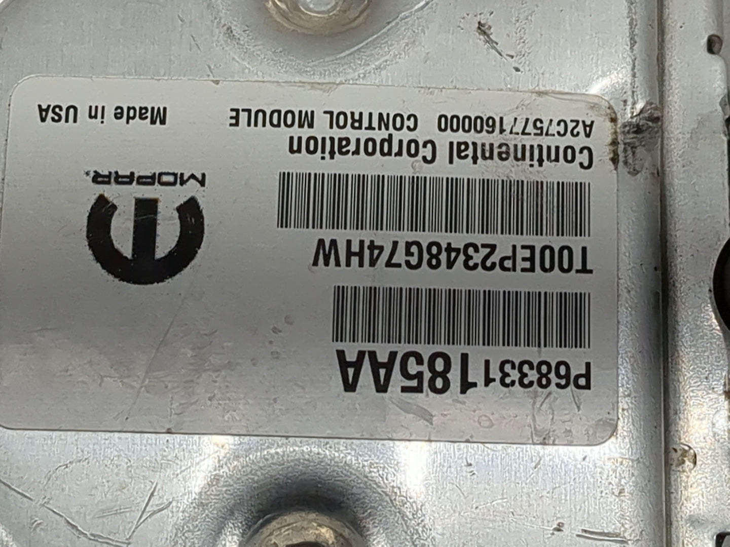 2018-2019 Dodge Charger PCM Engine Control Computer ECU ECM PCU OEM P/N:P68331185AA Fits Fits 2018 2019 OEM Used Auto Parts 