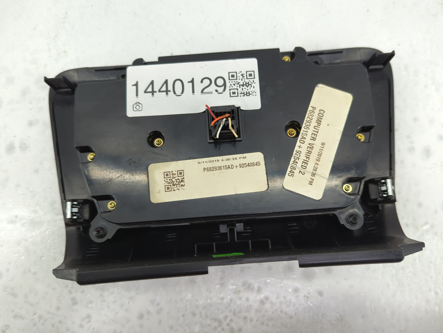 2017-2022 Dodge Charger Climate Control Module Temperature AC/Heater Replacement P/N:P68293615AD Fits OEM Used Auto Parts - 