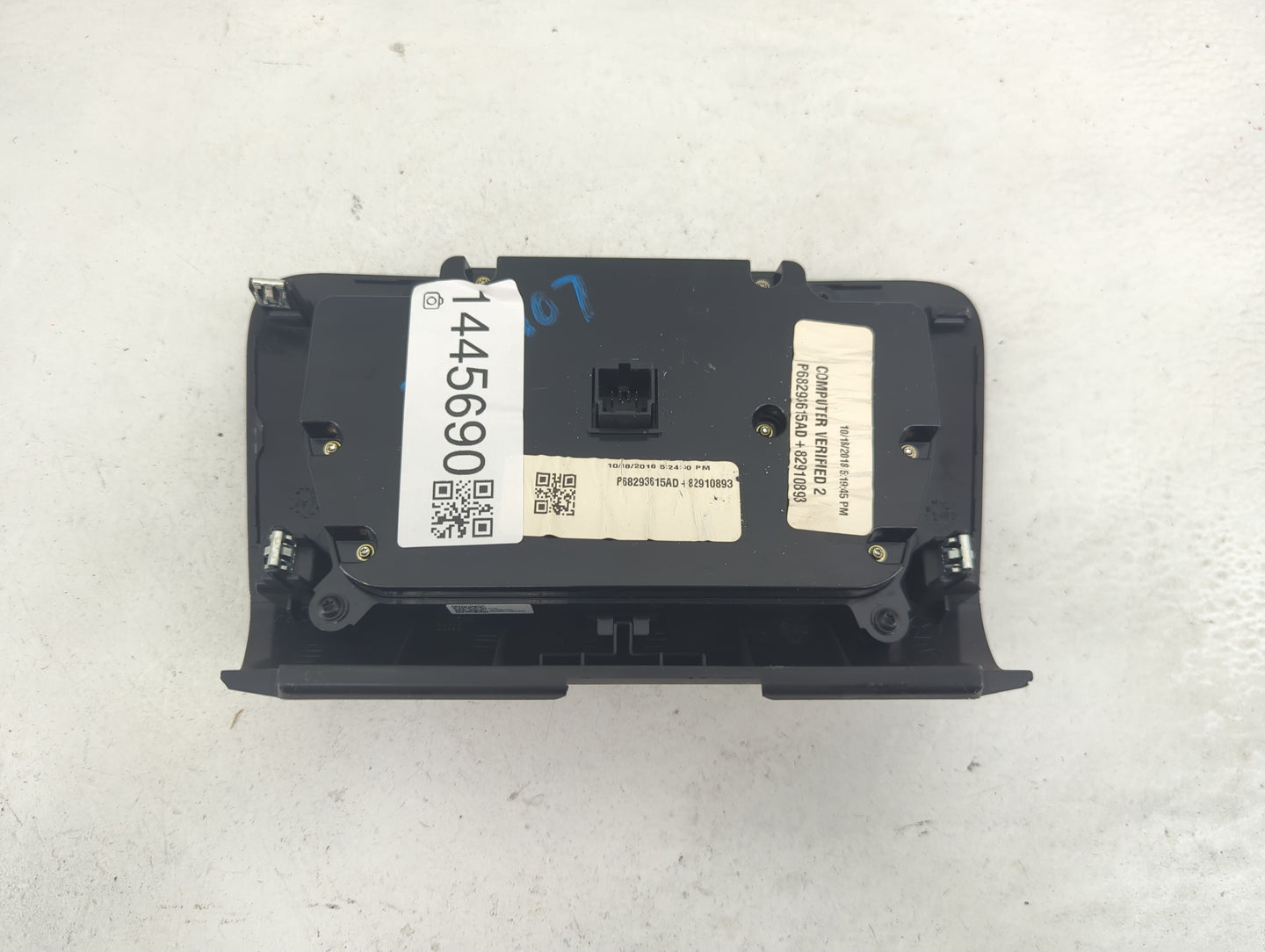 2017-2022 Dodge Charger Climate Control Module Temperature AC/Heater Replacement P/N:P68293615AD Fits OEM Used Auto Parts - 