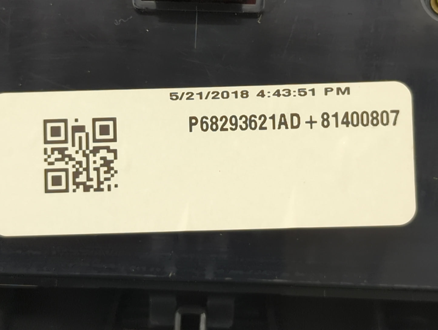 2017-2022 Dodge Charger Climate Control Module Temperature AC/Heater Replacement P/N:P68293621AD 81400807 Fits OEM Used Auto