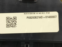2017-2022 Dodge Charger Climate Control Module Temperature AC/Heater Replacement P/N:P68293621AD 81400807 Fits OEM Used Auto