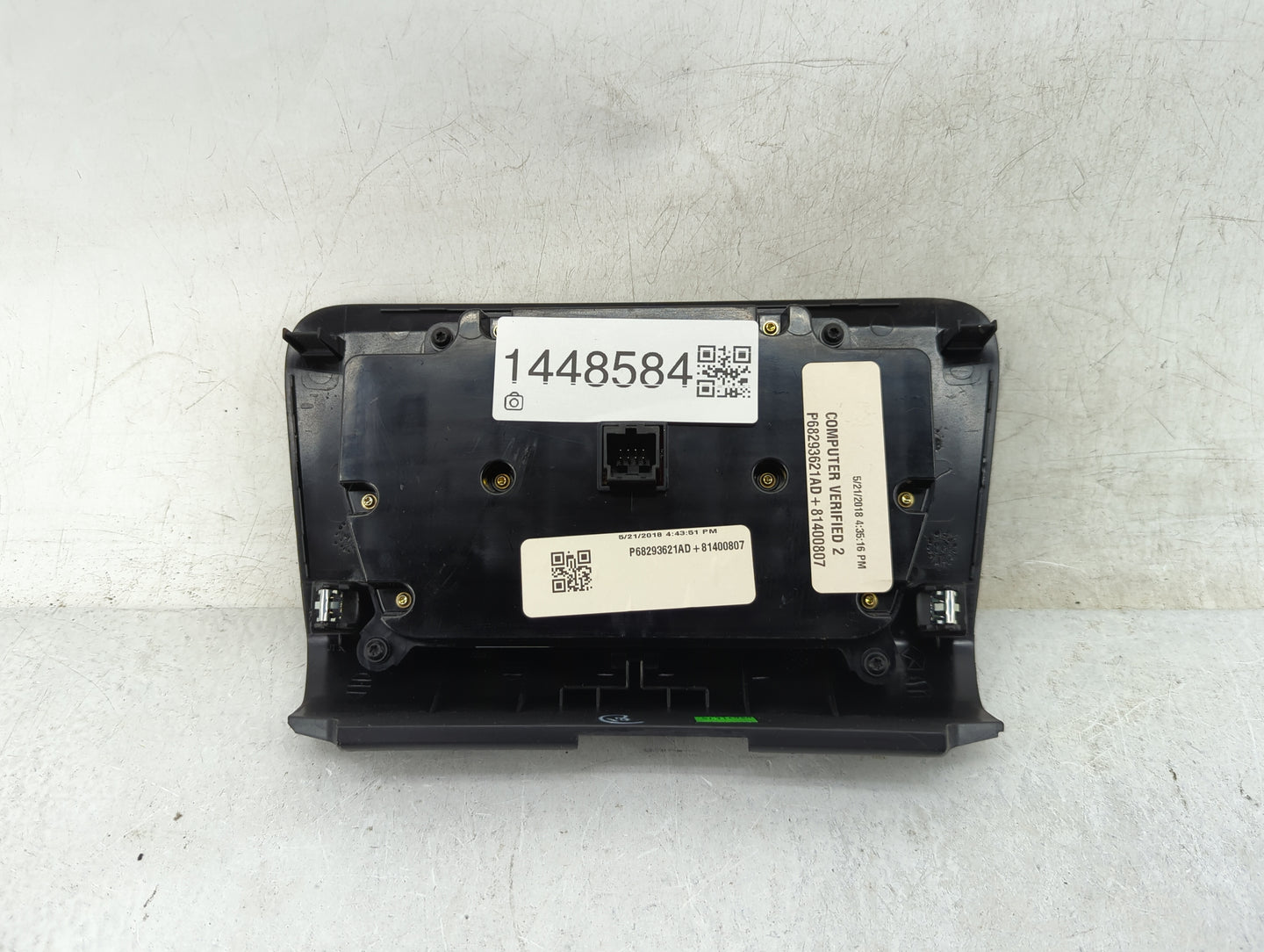 2017-2022 Dodge Charger Climate Control Module Temperature AC/Heater Replacement P/N:P68293621AD 81400807 Fits OEM Used Auto