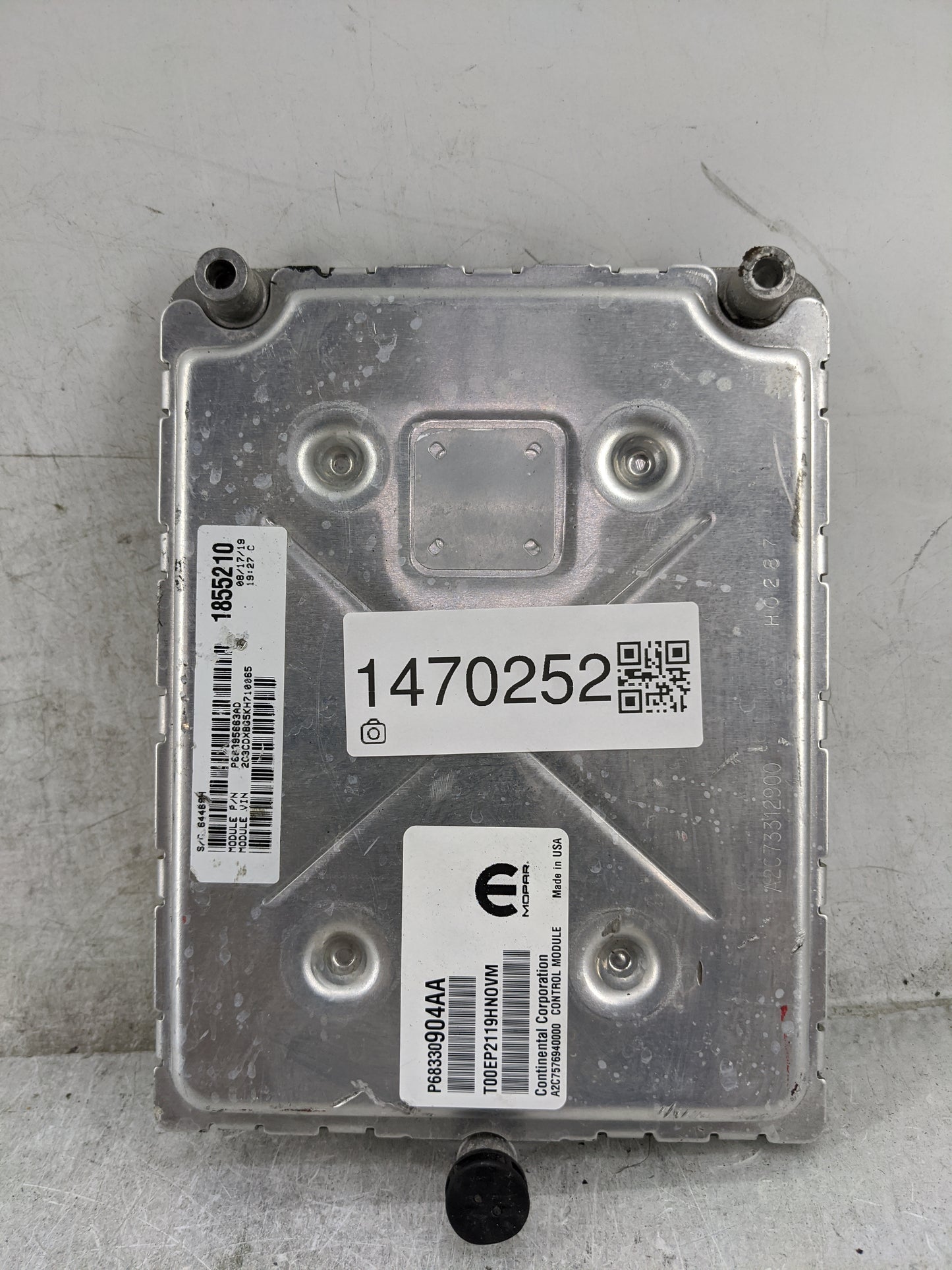 2018-2019 Dodge Charger PCM Engine Control Computer ECU ECM PCU OEM P/N:P68330904AA T00EP2119HN0VM Fits Fits 2018 2019 OEM U