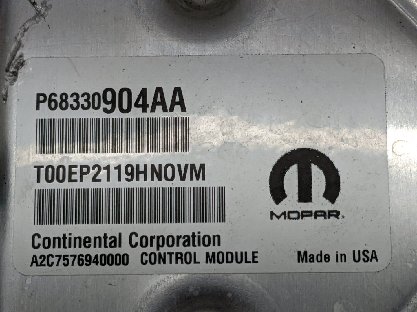 2018-2019 Dodge Charger PCM Engine Control Computer ECU ECM PCU OEM P/N:P68330904AA T00EP2119HN0VM Fits Fits 2018 2019 OEM U
