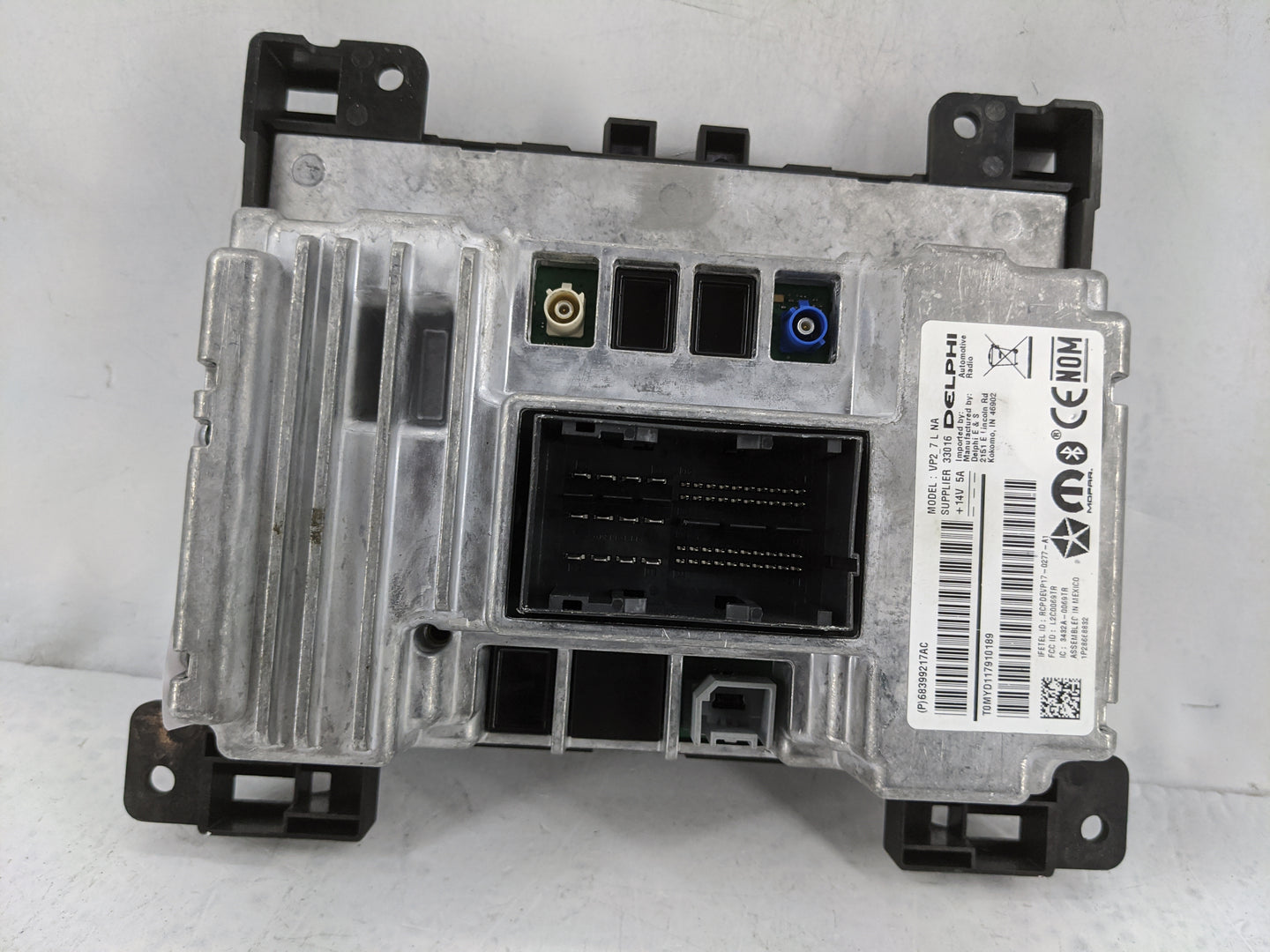 2018-2019 Dodge Charger Radio AM FM Cd Player Receiver Replacement P/N:68399217AC VP2_7 L NA, L2C0069TR Fits Fits 2018 2019 