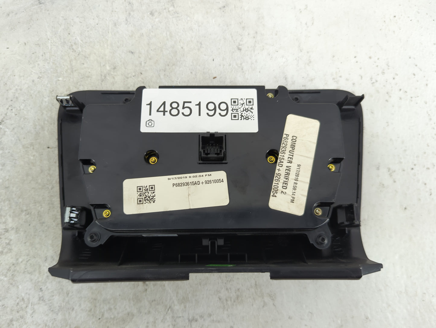 2017-2022 Dodge Charger Climate Control Module Temperature AC/Heater Replacement P/N:P68293615AD Fits OEM Used Auto Parts - 
