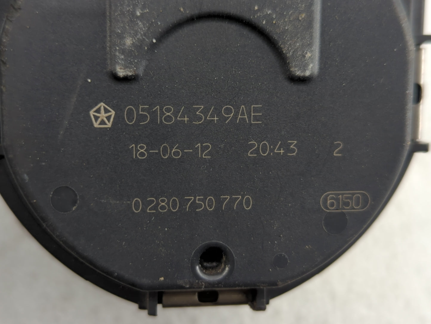 2011-2022 Dodge Charger Throttle Body P/N:05184349AE 05184349AC Fits OEM Used Auto Parts - Oemusedautoparts1.com