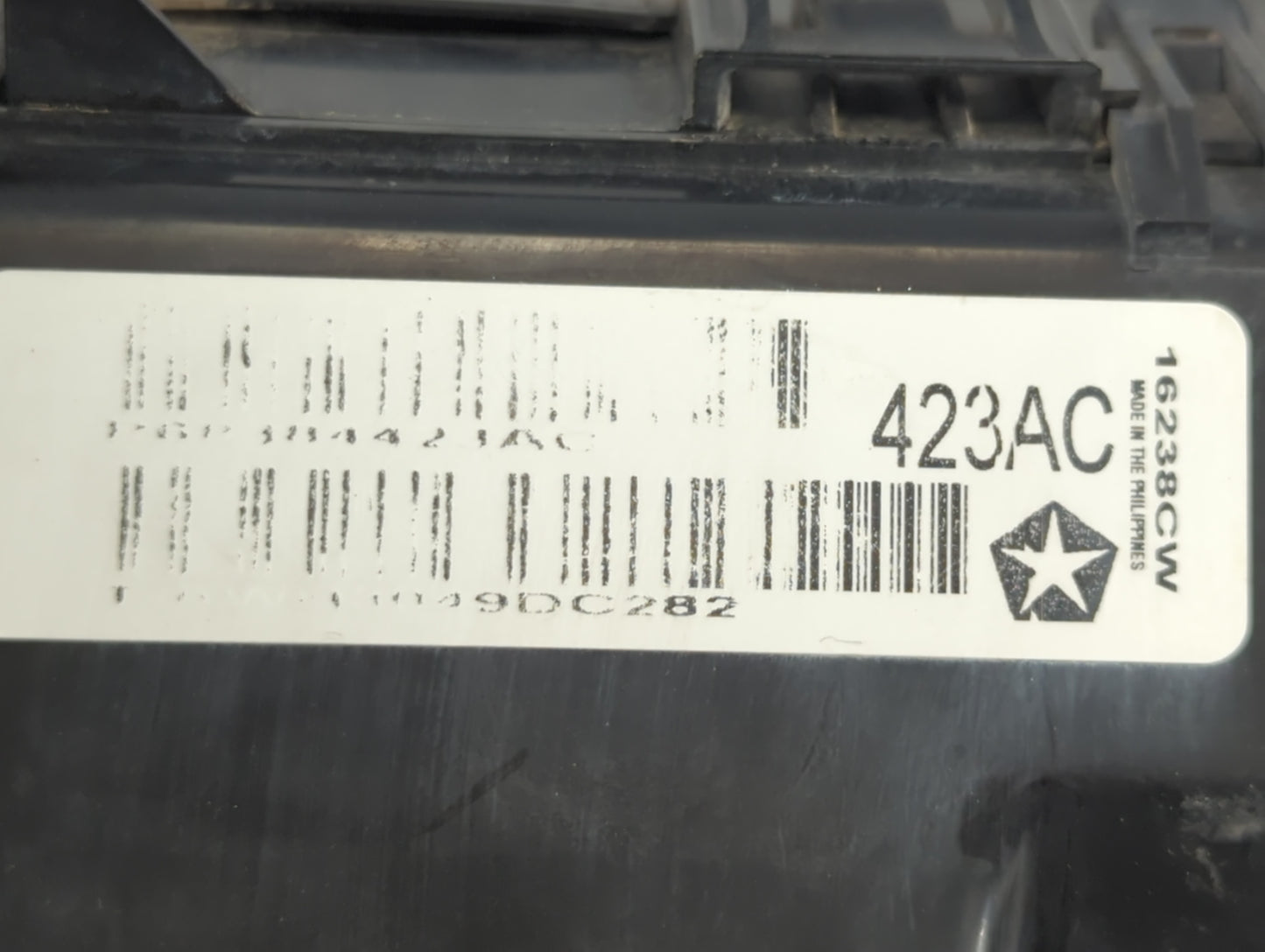 2019-2020 Dodge Charger Fusebox Fuse Box Panel Relay Module P/N:423AC PP-TD10, 7154-7630-30 Fits Fits 2019 2020 OEM Used Aut