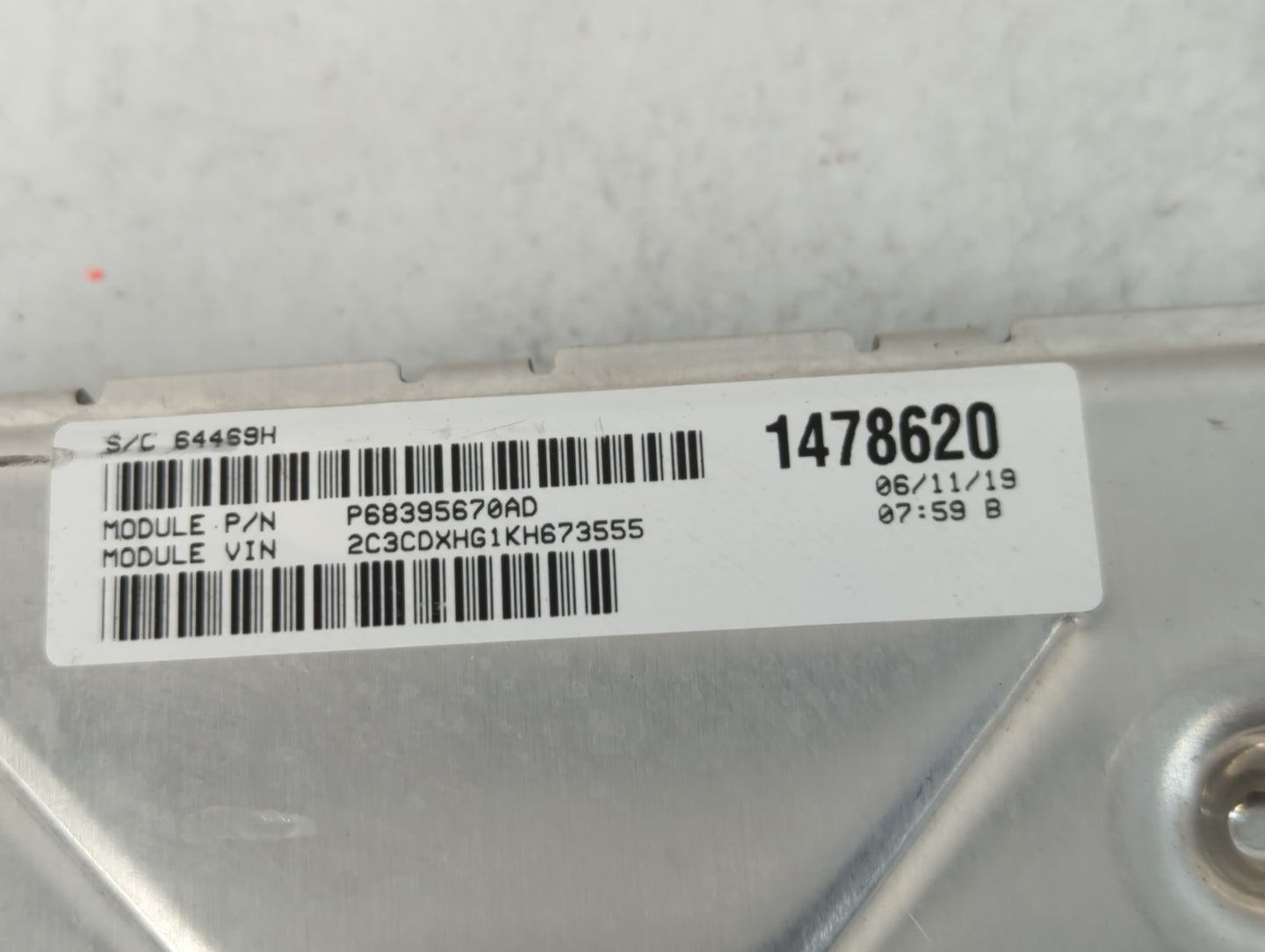 2018-2019 Dodge Charger PCM Engine Control Computer ECU ECM PCU OEM P/N:P68330904AA Fits Fits 2018 2019 OEM Used Auto Parts 
