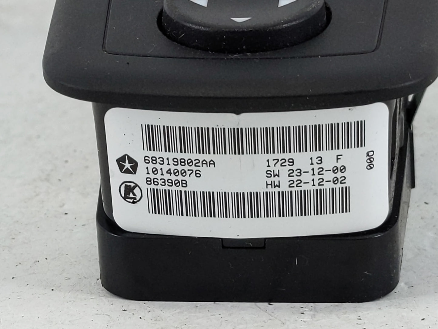 2016-2021 Dodge Durango Master Power Window Switch Replacement Driver Side Left P/N:68319802AA Fits OEM Used Auto Parts - Oe