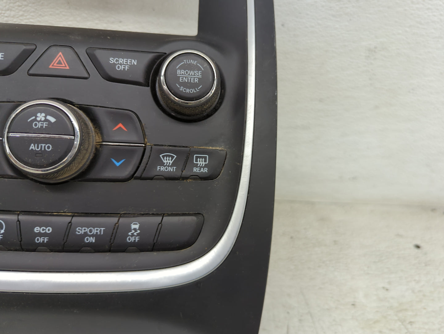 2019 Dodge Durango Climate Control Module Temperature AC/Heater Replacement Fits OEM Used Auto Parts - Oemusedautoparts1.com