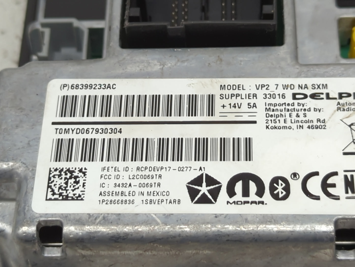 2019 Dodge Durango Information Display Screen - Oemusedautoparts1.com