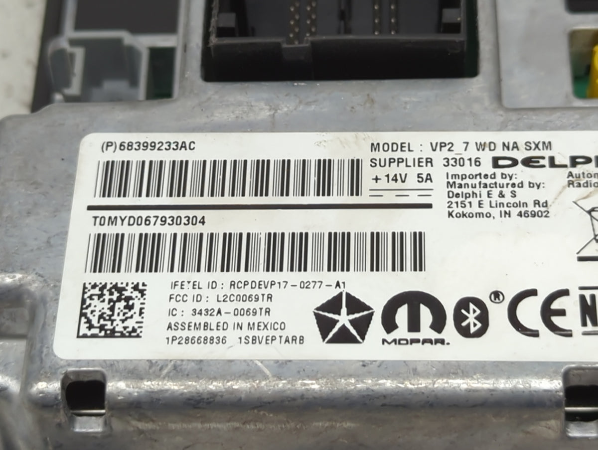 2019 Dodge Durango Information Radio Display Screen - Oemusedautoparts1.com