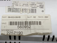 2019 Dodge Durango Instrument Cluster Speedometer Gauges P/N:68402438AB Miles:101K Fits OEM Used Auto Parts - Oemusedautopar