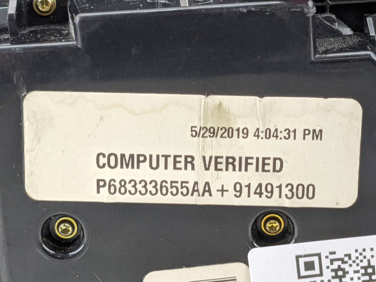 2018-2020 Dodge Durango Climate Control Module Temperature AC/Heater Replacement P/N:P68333655AA Fits Fits 2018 2019 2020 OE
