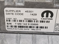 2019 Dodge Durango Radio AM FM Cd Player Receiver Replacement P/N:68403078AD Fits OEM Used Auto Parts - Oemusedautoparts1.co
