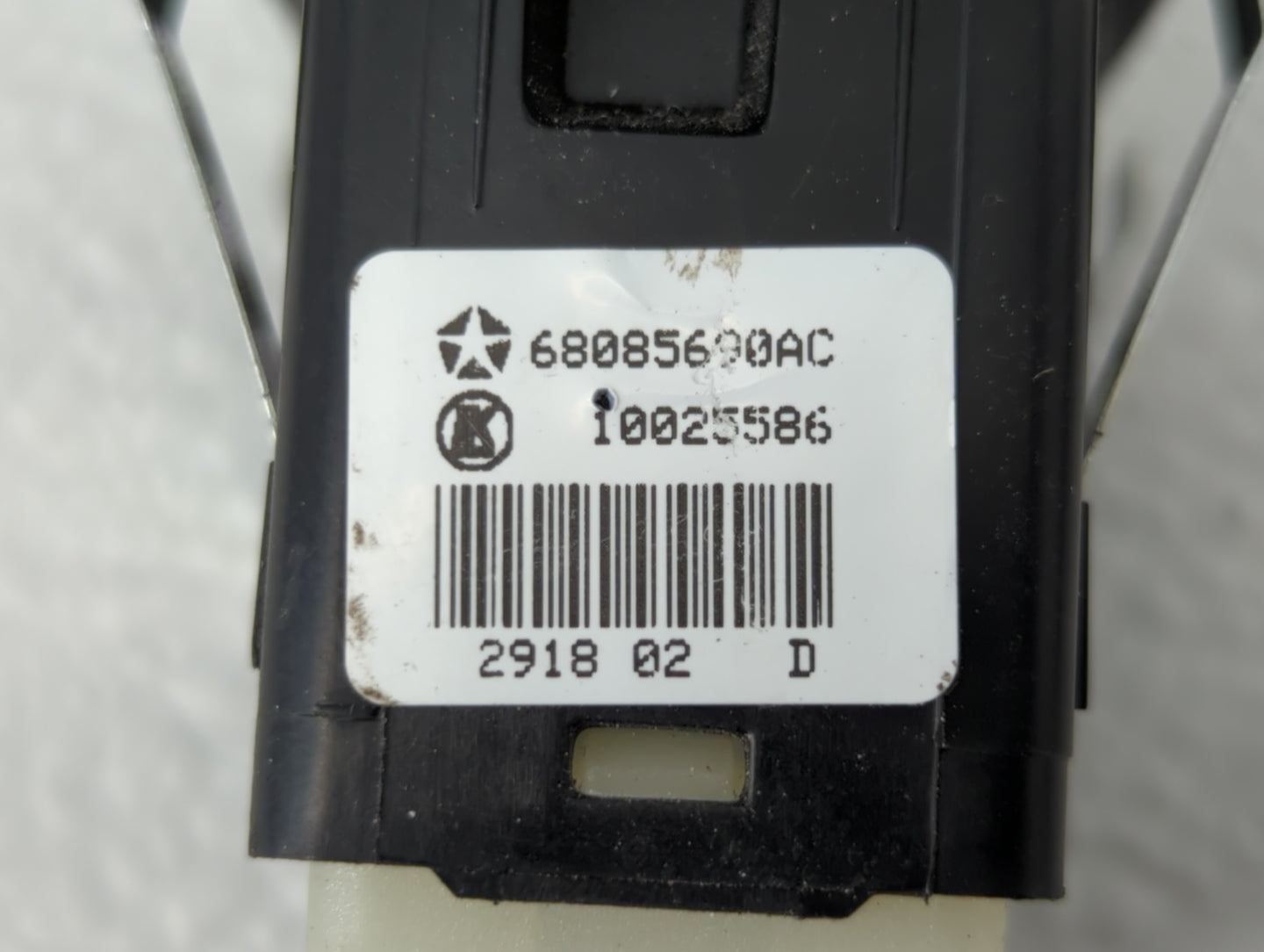 2019 Dodge Durango Passenger Right Power Window Switch 68085690ac - Oemusedautoparts1.com