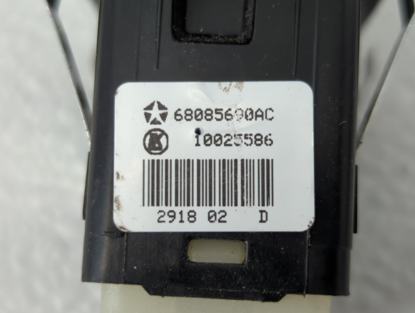 2019 Dodge Durango Passenger Right Power Window Switch 68085690ac - Oemusedautoparts1.com