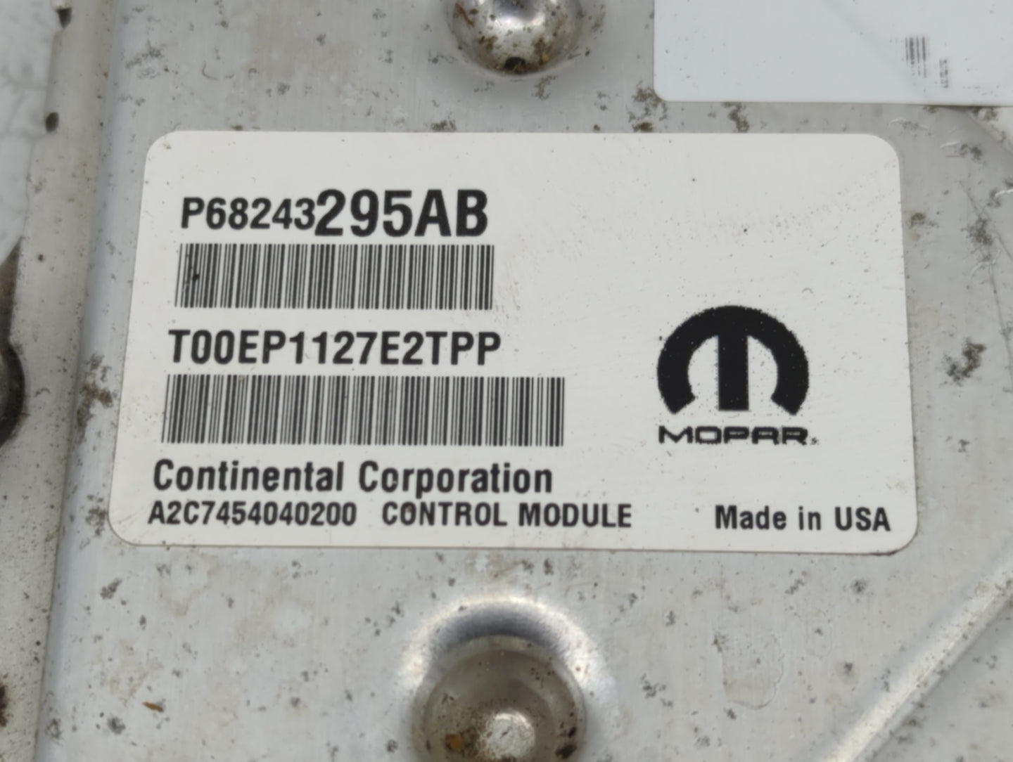 2016-2020 Dodge Grand Caravan PCM Engine Control Computer ECU ECM PCU OEM P/N:P68243295AB Fits Fits 2016 2017 2018 2019 2020