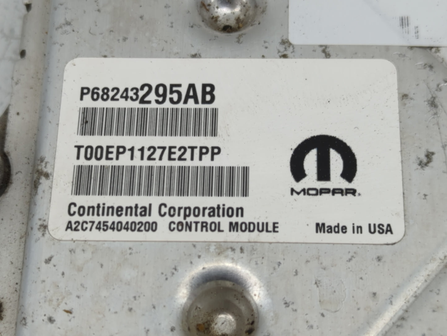 2016-2020 Dodge Grand Caravan PCM Engine Control Computer ECU ECM PCU OEM P/N:P68243295AB Fits Fits 2016 2017 2018 2019 2020