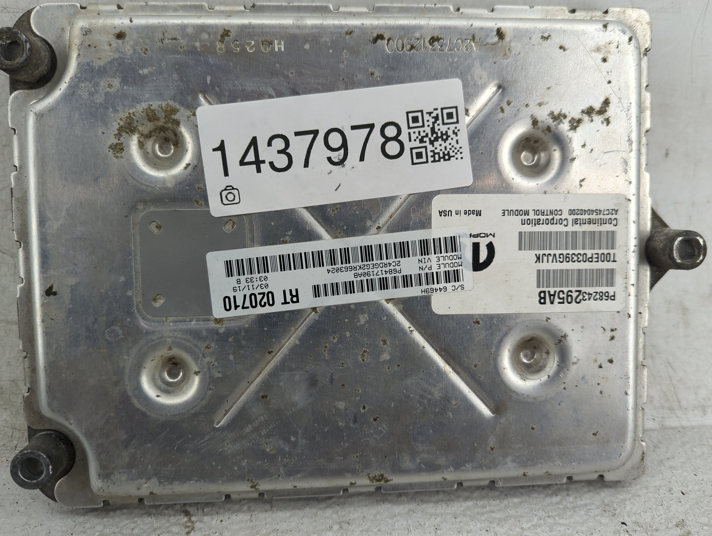 2016-2020 Dodge Grand Caravan PCM Engine Control Computer ECU ECM PCU OEM Fits OEM Used Auto Parts - Oemusedautoparts1.com