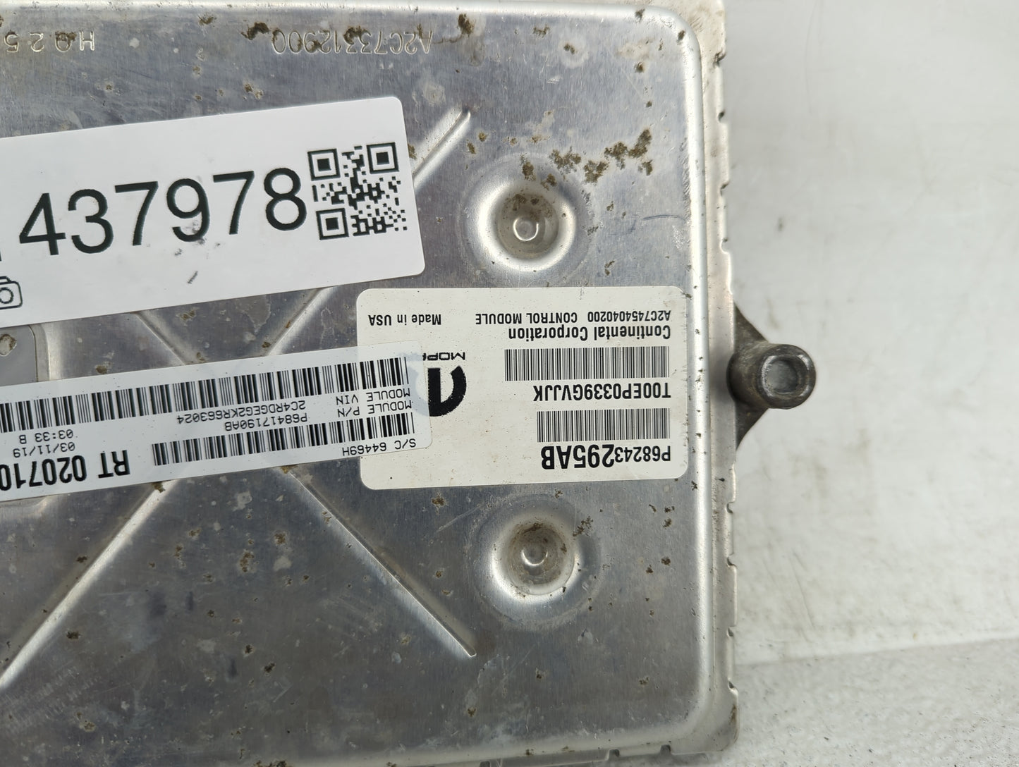 2016-2020 Dodge Grand Caravan PCM Engine Control Computer ECU ECM PCU OEM Fits OEM Used Auto Parts - Oemusedautoparts1.com