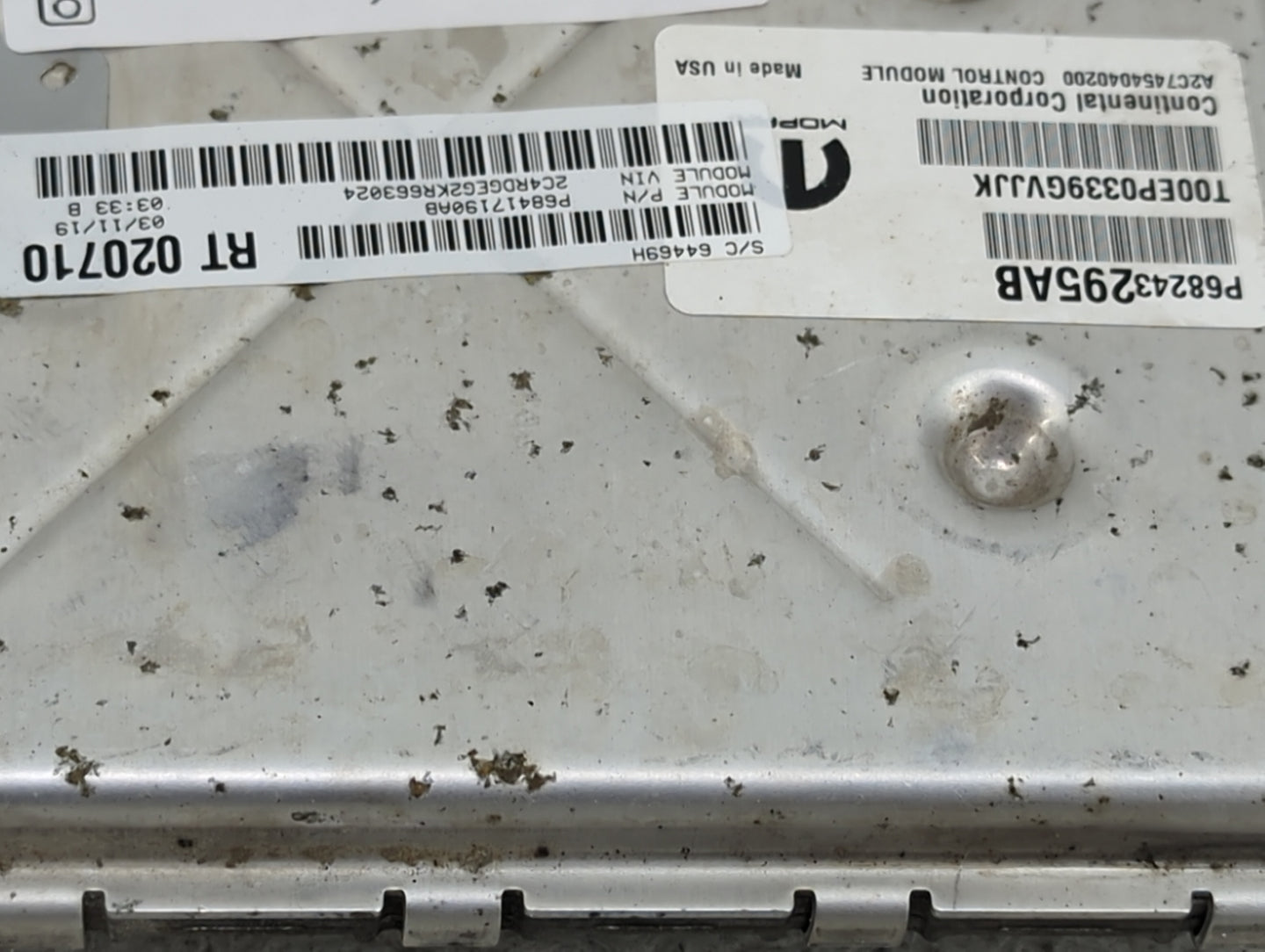 2016-2020 Dodge Grand Caravan PCM Engine Control Computer ECU ECM PCU OEM Fits OEM Used Auto Parts - Oemusedautoparts1.com