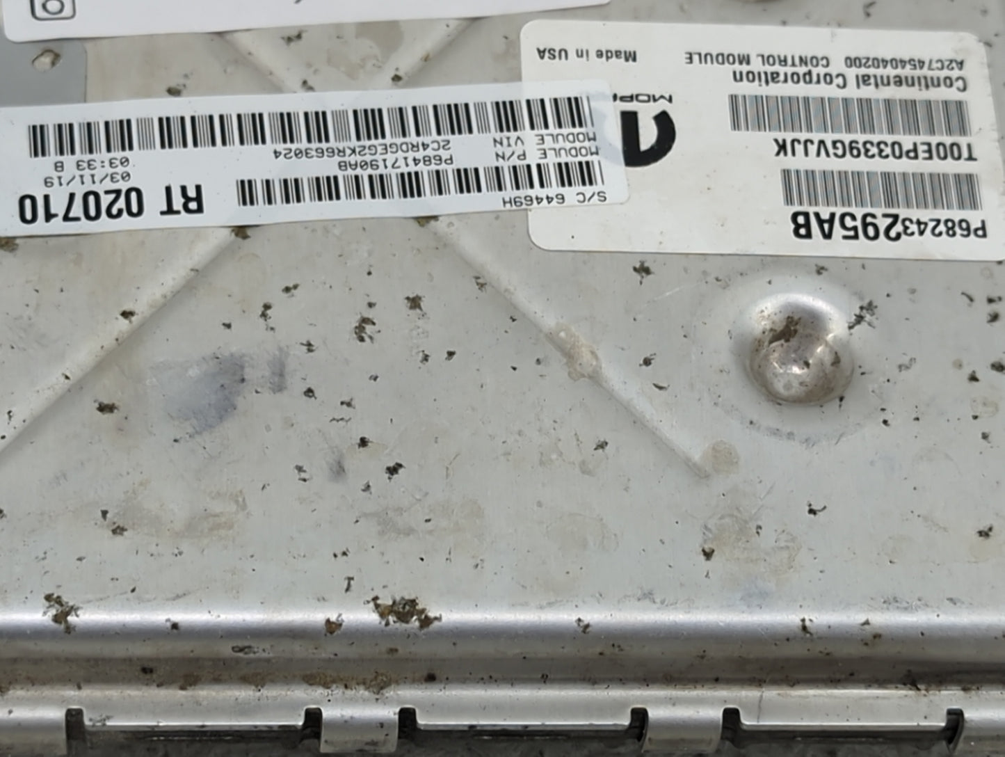 2016-2020 Dodge Grand Caravan PCM Engine Control Computer ECU ECM PCU OEM Fits OEM Used Auto Parts - Oemusedautoparts1.com