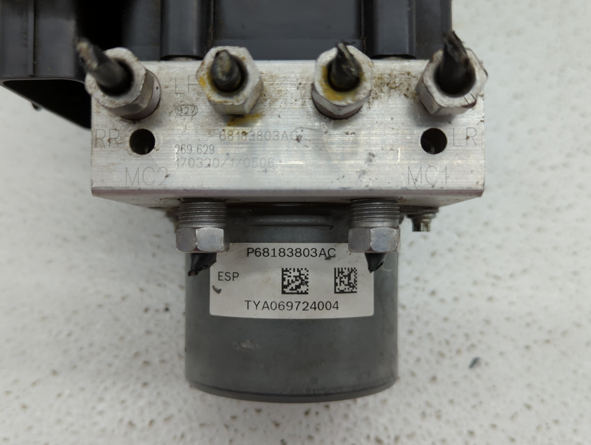 2015-2020 Dodge Grand Caravan Anti-Lock Brake ABS Pump Module Actuator OEM P/N:68183803AC P68183803AC Fits OEM Used Auto Par