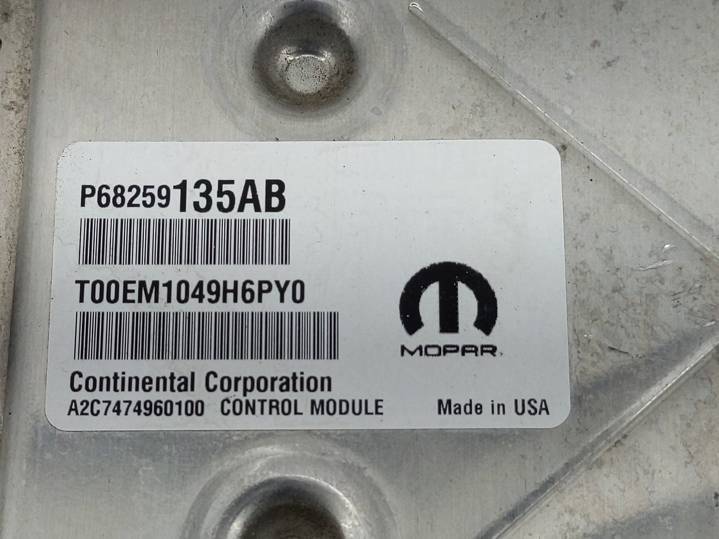 2016-2019 Dodge Journey PCM Engine Control Computer ECU ECM PCU OEM P/N:P68259135AB Fits Fits 2016 2017 2018 2019 OEM Used A