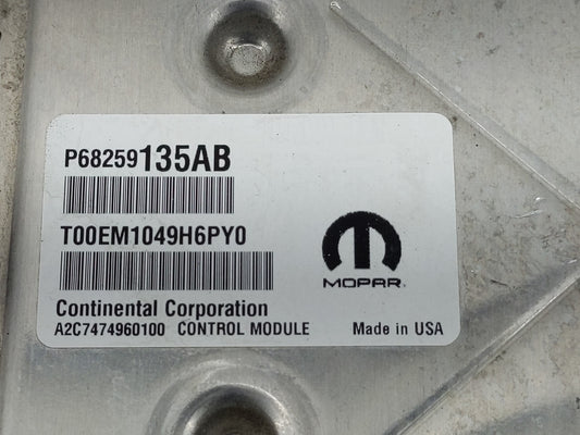 2016-2019 Dodge Journey PCM Engine Control Computer ECU ECM PCU OEM P/N:P68259135AB Fits Fits 2016 2017 2018 2019 OEM Used Auto Parts
