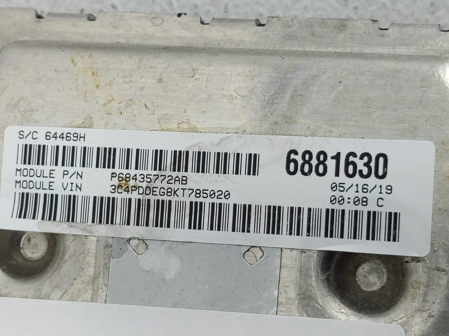 2016-2019 Dodge Journey PCM Engine Control Computer ECU ECM PCU OEM P/N:P68259135AB Fits Fits 2016 2017 2018 2019 OEM Used A