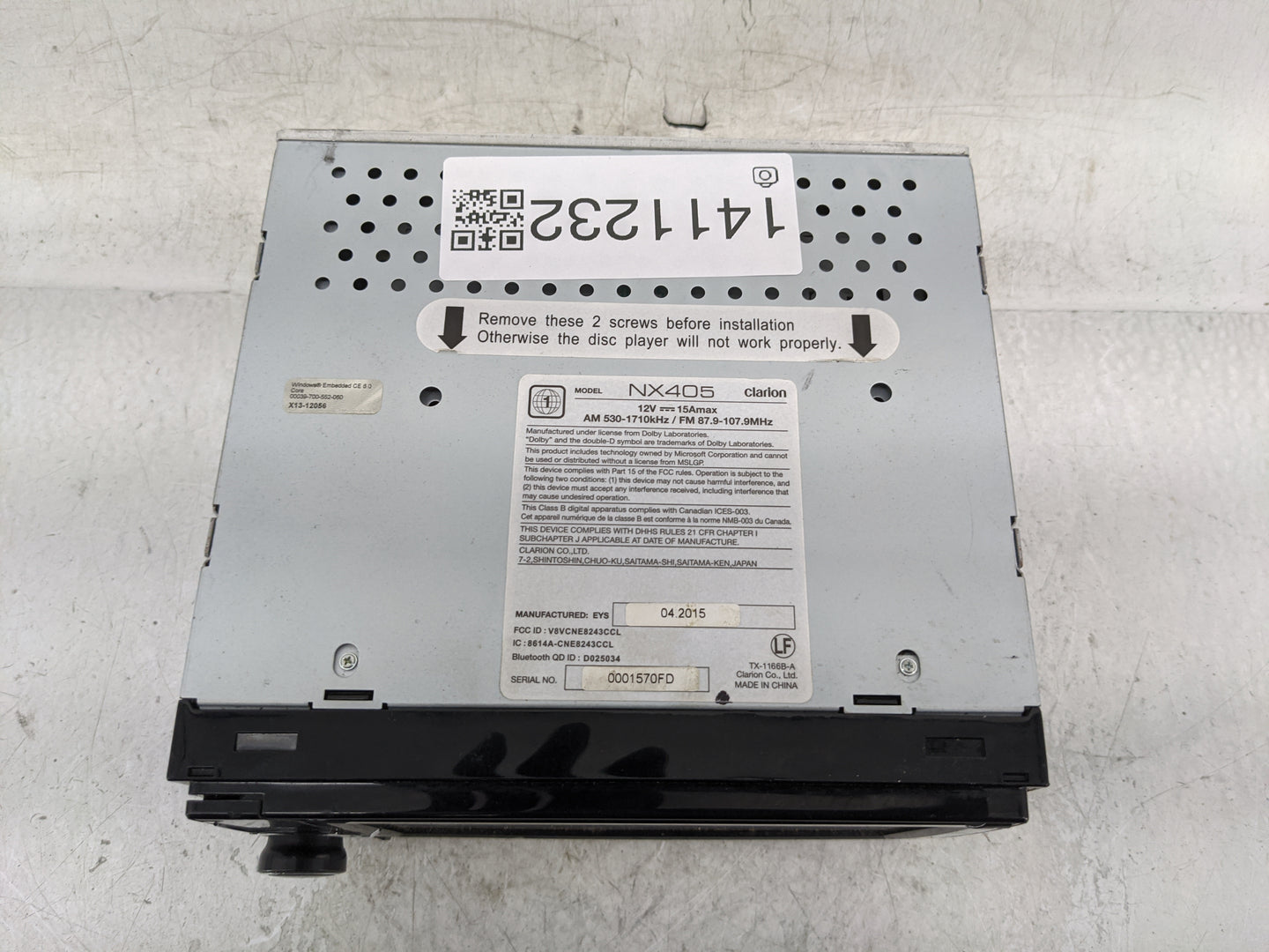 2018-2020 Dodge Journey Radio AM FM Cd Player Receiver Replacement Fits Fits 2018 2019 2020 OEM Used Auto Parts - Oemusedaut