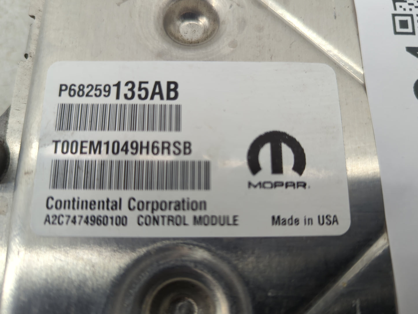 2016-2019 Dodge Journey PCM Engine Control Computer ECU ECM PCU OEM P/N:P68435771AB P68259135AB Fits Fits 2016 2017 2018 201