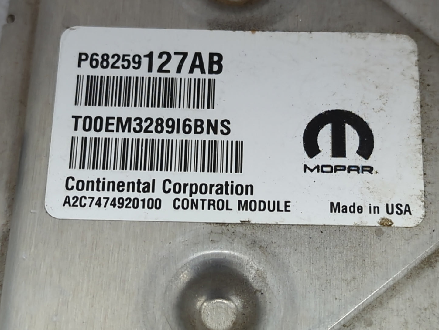 2016-2020 Dodge Journey PCM Engine Control Computer ECU ECM PCU OEM P/N:P68259127AB A2C7474920100 Fits OEM Used Auto Parts -