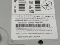 2018-2020 Dodge Journey Radio AM FM Cd Player Receiver Replacement P/N:P68342287AC CQ-CC47N0GXC, 058010 Fits Fits 2018 2019 