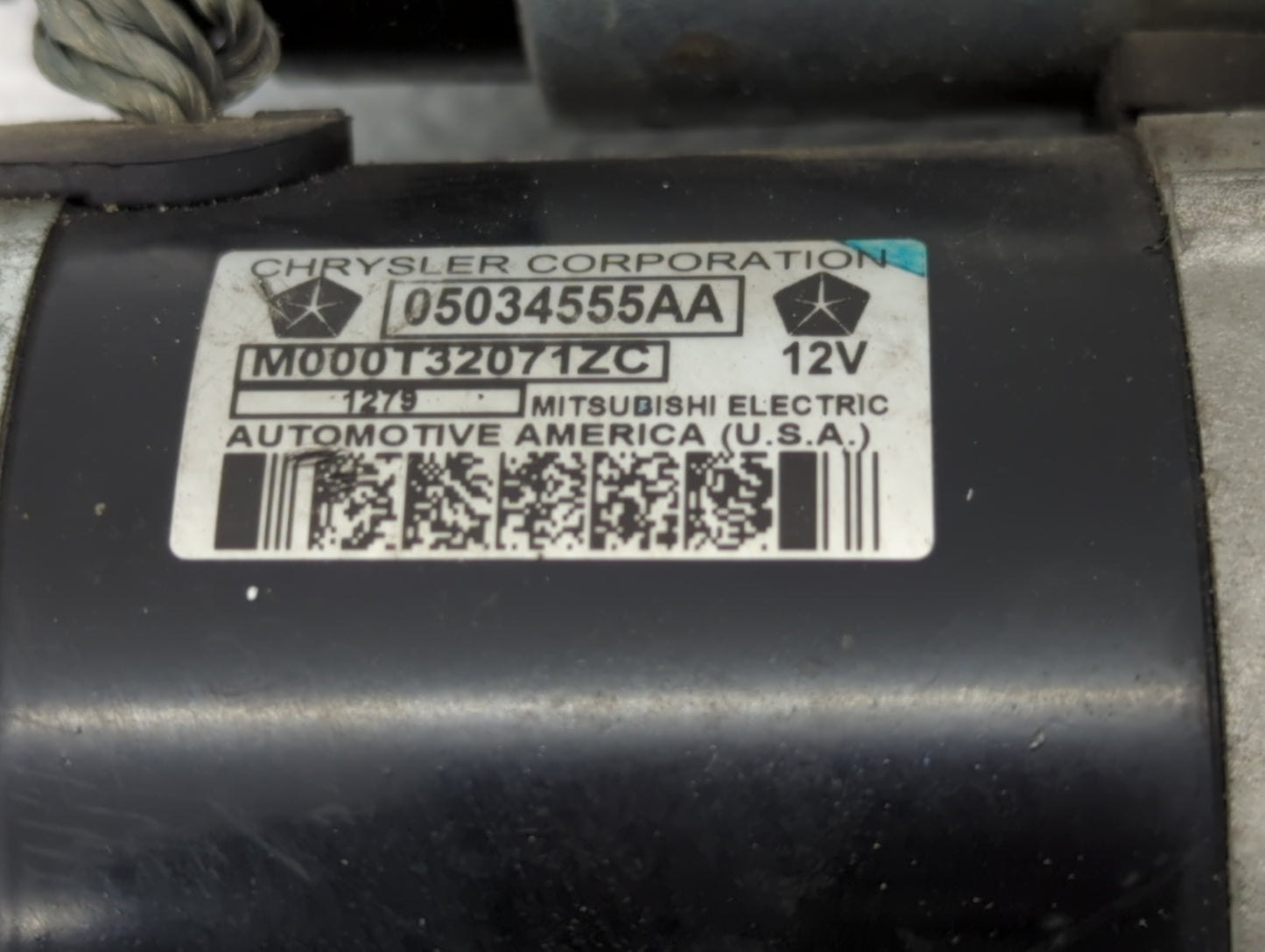 2009-2020 Dodge Journey Car Starter Motor Solenoid OEM P/N:05034555AA Fits OEM Used Auto Parts - Oemusedautoparts1.com