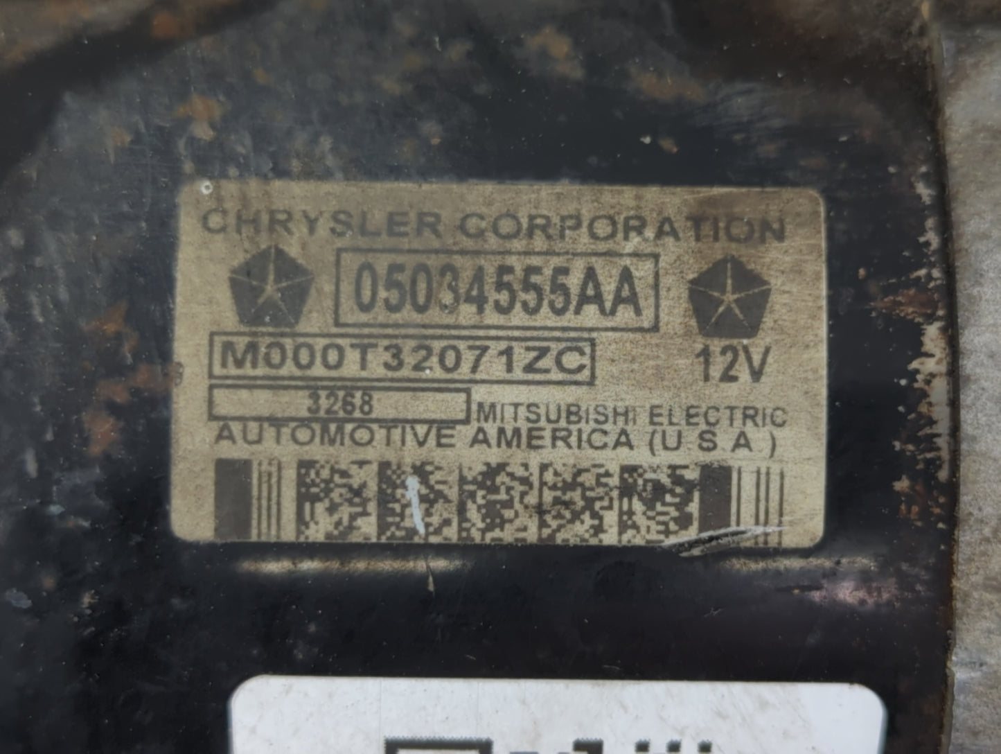 2009-2020 Dodge Journey Car Starter Motor Solenoid OEM P/N:05034555AA Fits OEM Used Auto Parts - Oemusedautoparts1.com