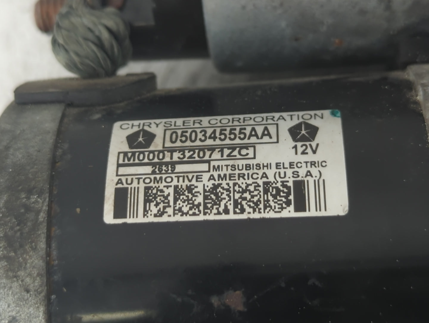 2009-2020 Dodge Journey Car Starter Motor Solenoid OEM P/N:05034555AA Fits OEM Used Auto Parts - Oemusedautoparts1.com