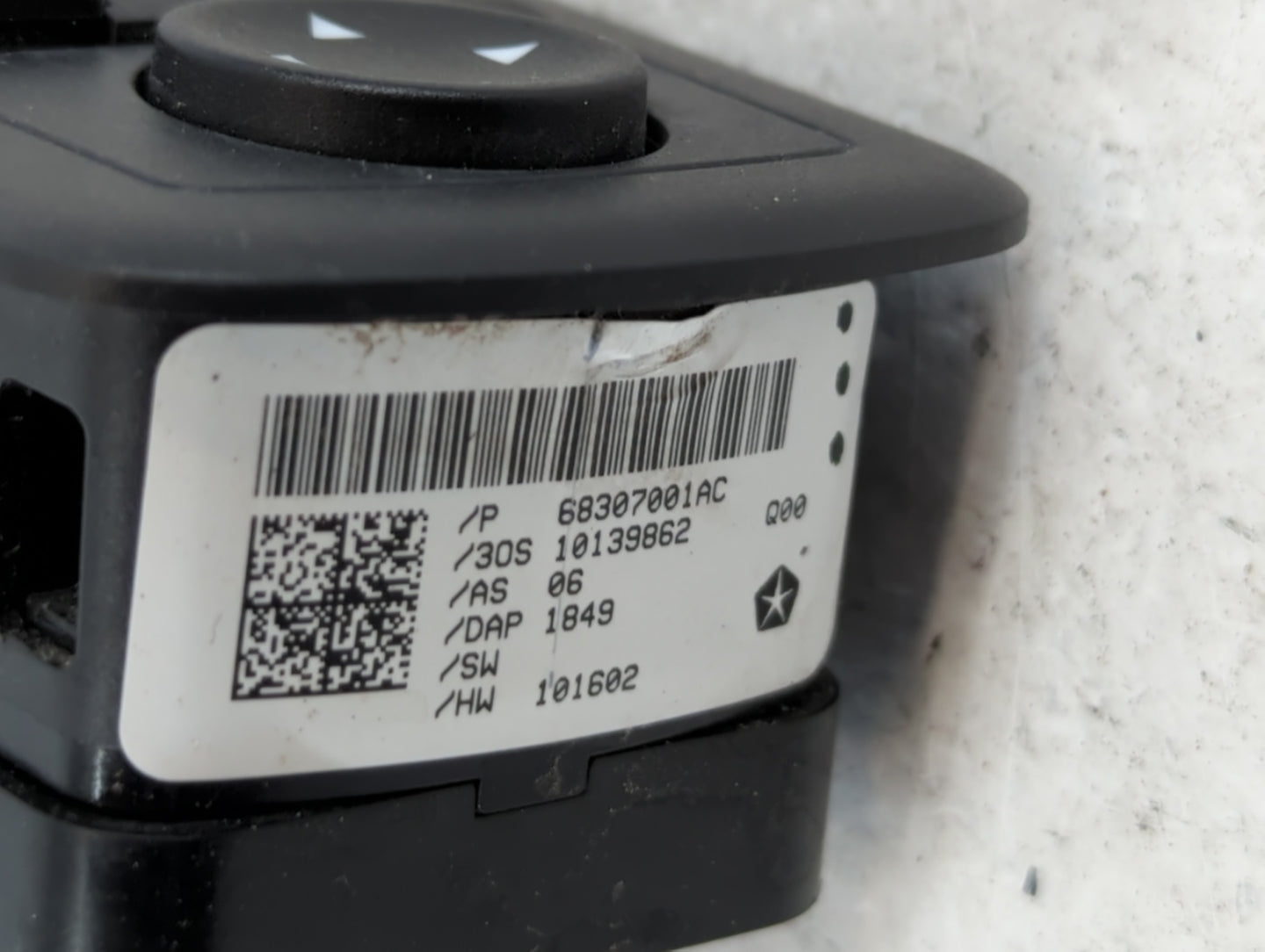 2018-2019 Dodge Journey Master Power Window Switch Replacement Driver Side Left P/N:68307001AC Fits Fits 2013 2014 2018 2019