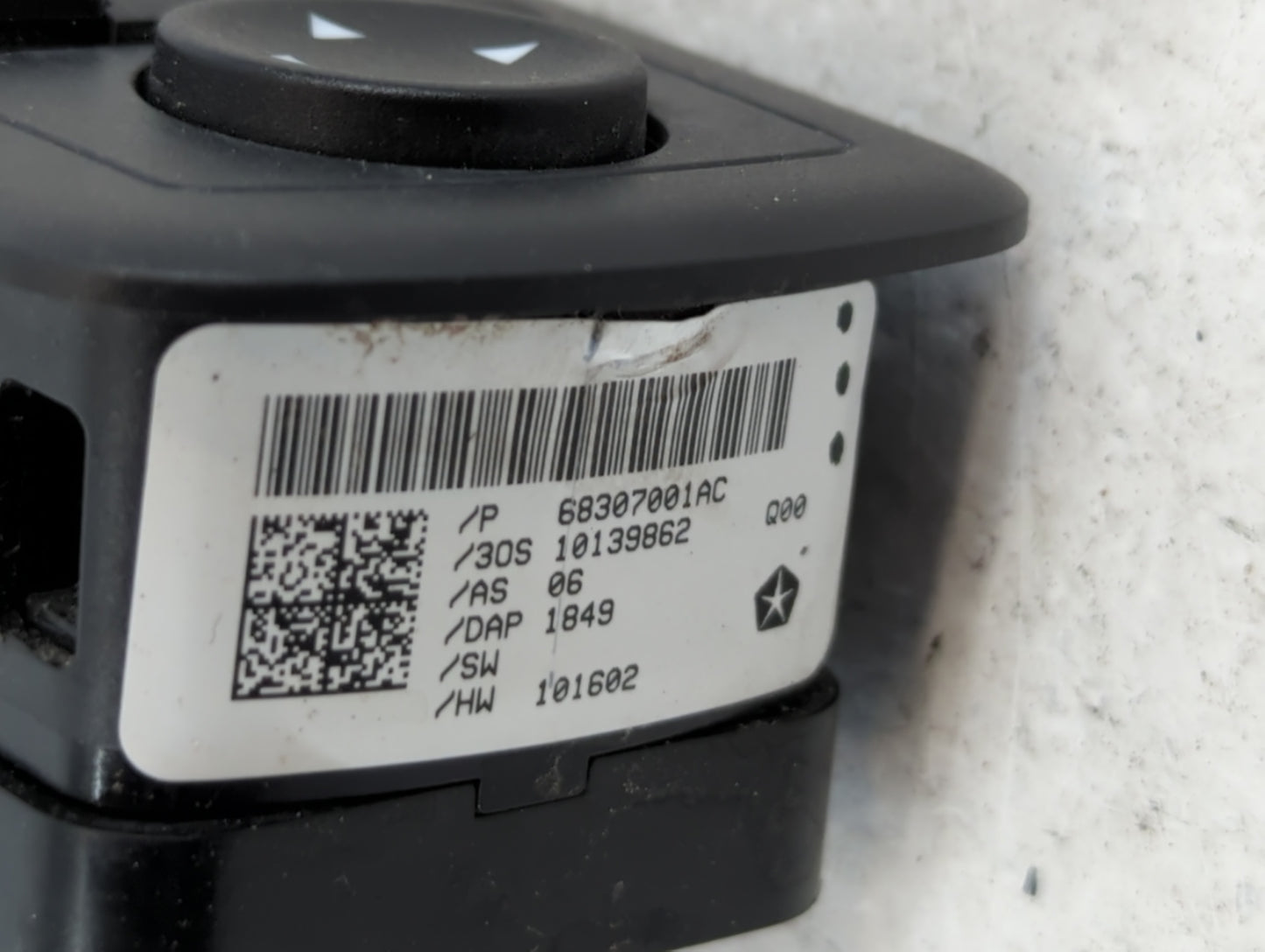 2018-2019 Dodge Journey Master Power Window Switch Replacement Driver Side Left P/N:68307001AC Fits Fits 2013 2014 2018 2019