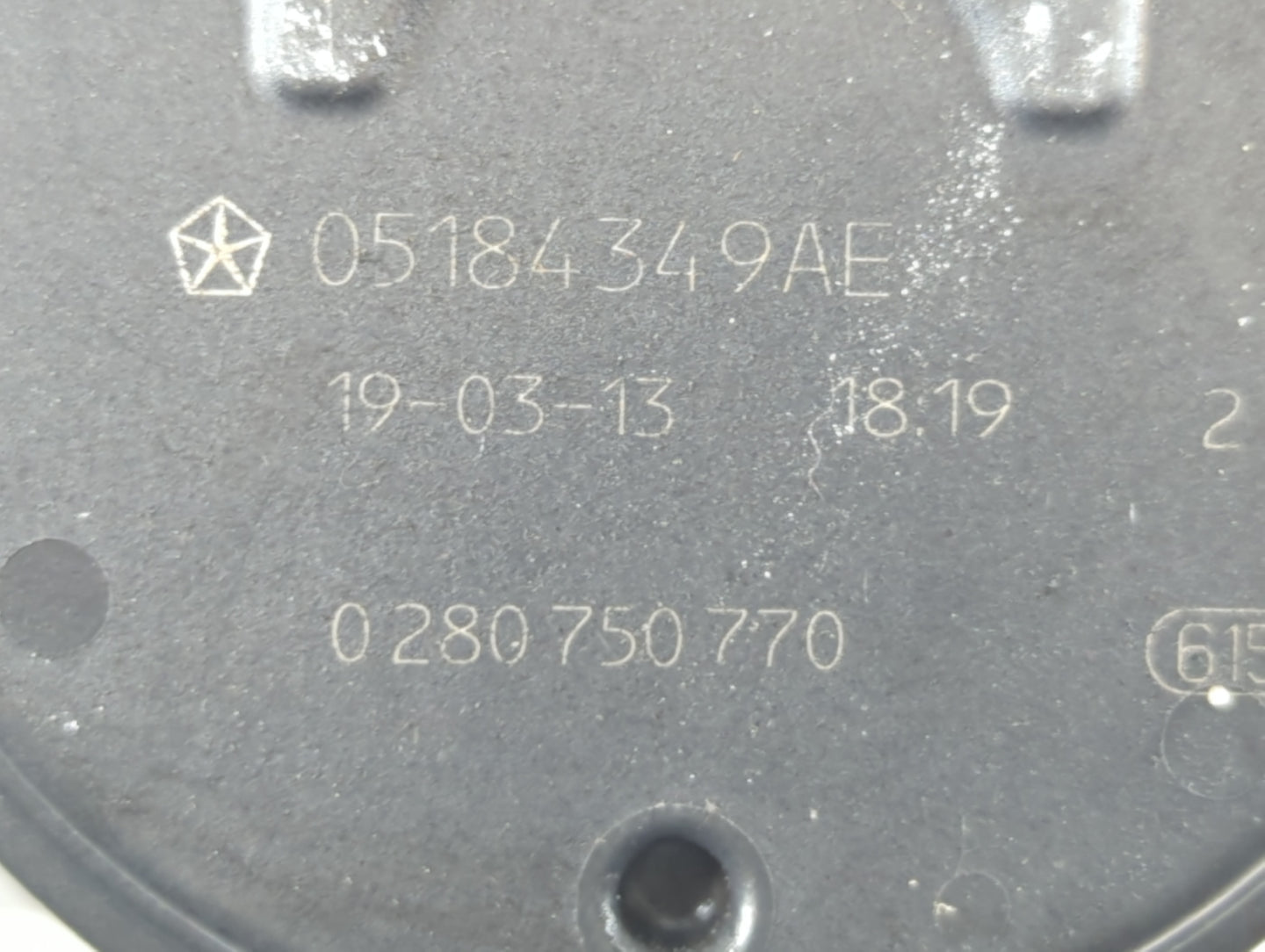 2011-2019 Dodge Journey Throttle Body P/N:0 280 750 770 05184349AE Fits OEM Used Auto Parts - Oemusedautoparts1.com