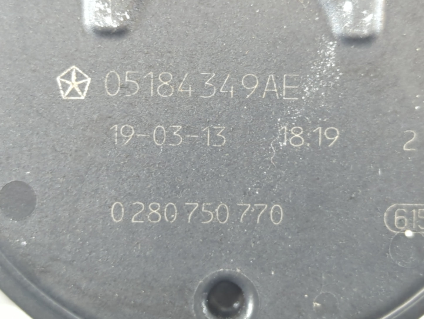 2011-2019 Dodge Journey Throttle Body P/N:0 280 750 770 05184349AE Fits OEM Used Auto Parts - Oemusedautoparts1.com