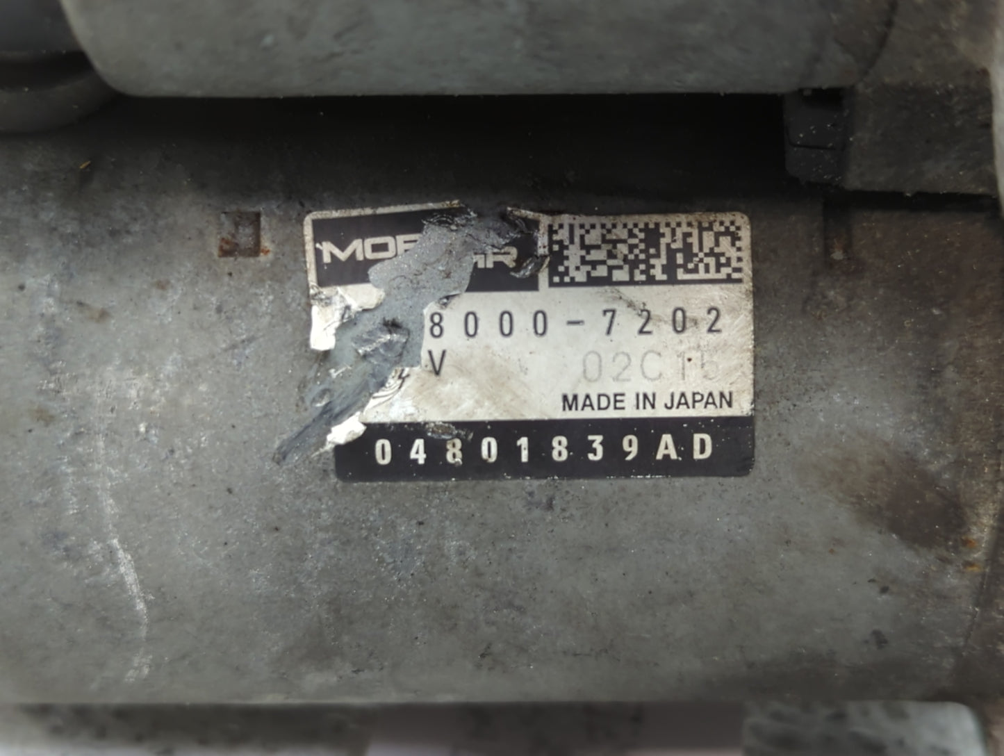 2011-2019 Dodge Journey Car Starter Motor Solenoid OEM P/N:04801839AD 8000-7202 Fits OEM Used Auto Parts - Oemusedautoparts1