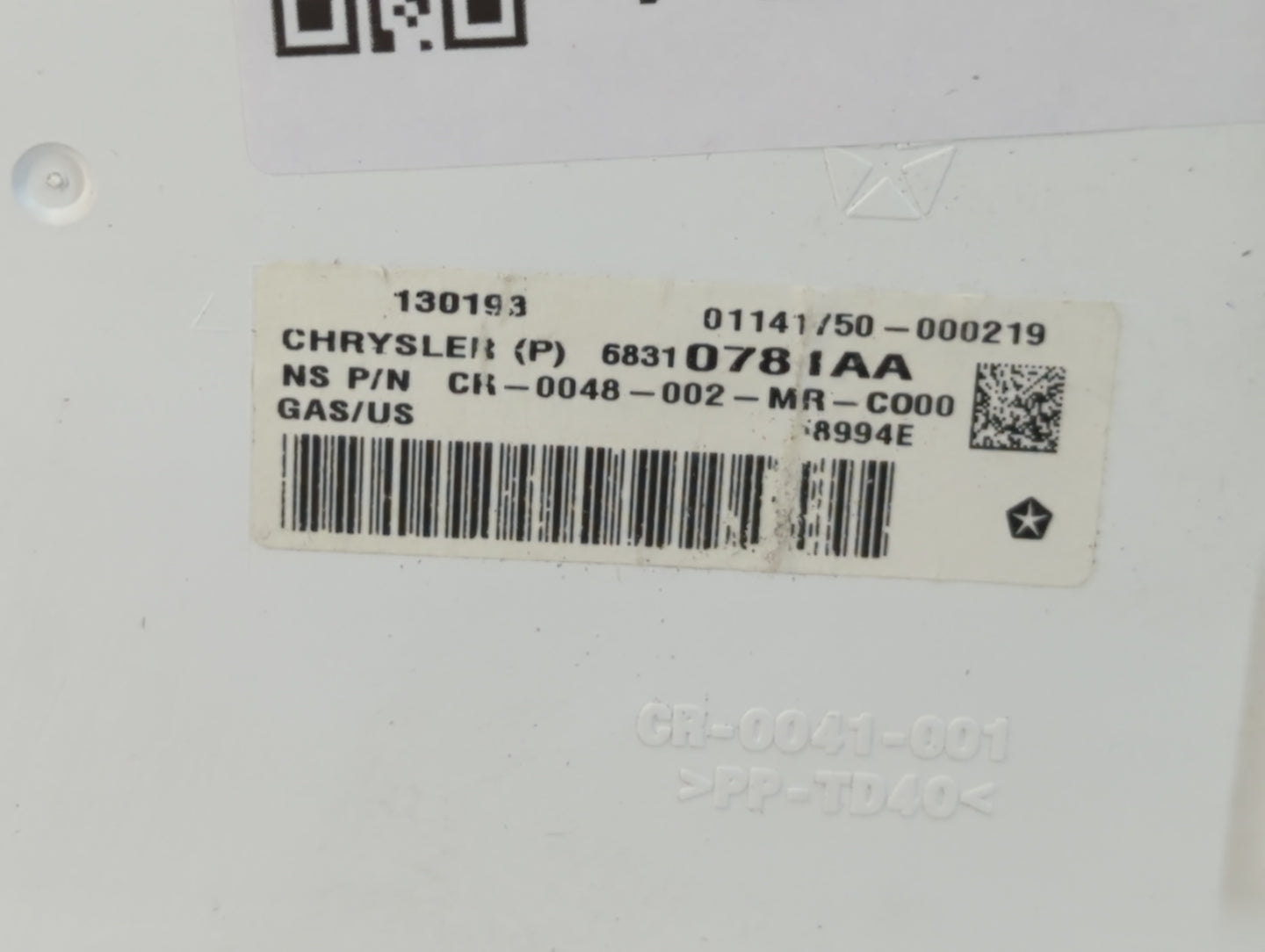2019 Dodge Journey Instrument Cluster Speedometer Gauges P/N:68310781AA Fits OEM Used Auto Parts - Oemusedautoparts1.com