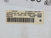 2019 Dodge Journey Instrument Cluster Speedometer Gauges P/N:68310786AA Fits OEM Used Auto Parts - Oemusedautoparts1.com